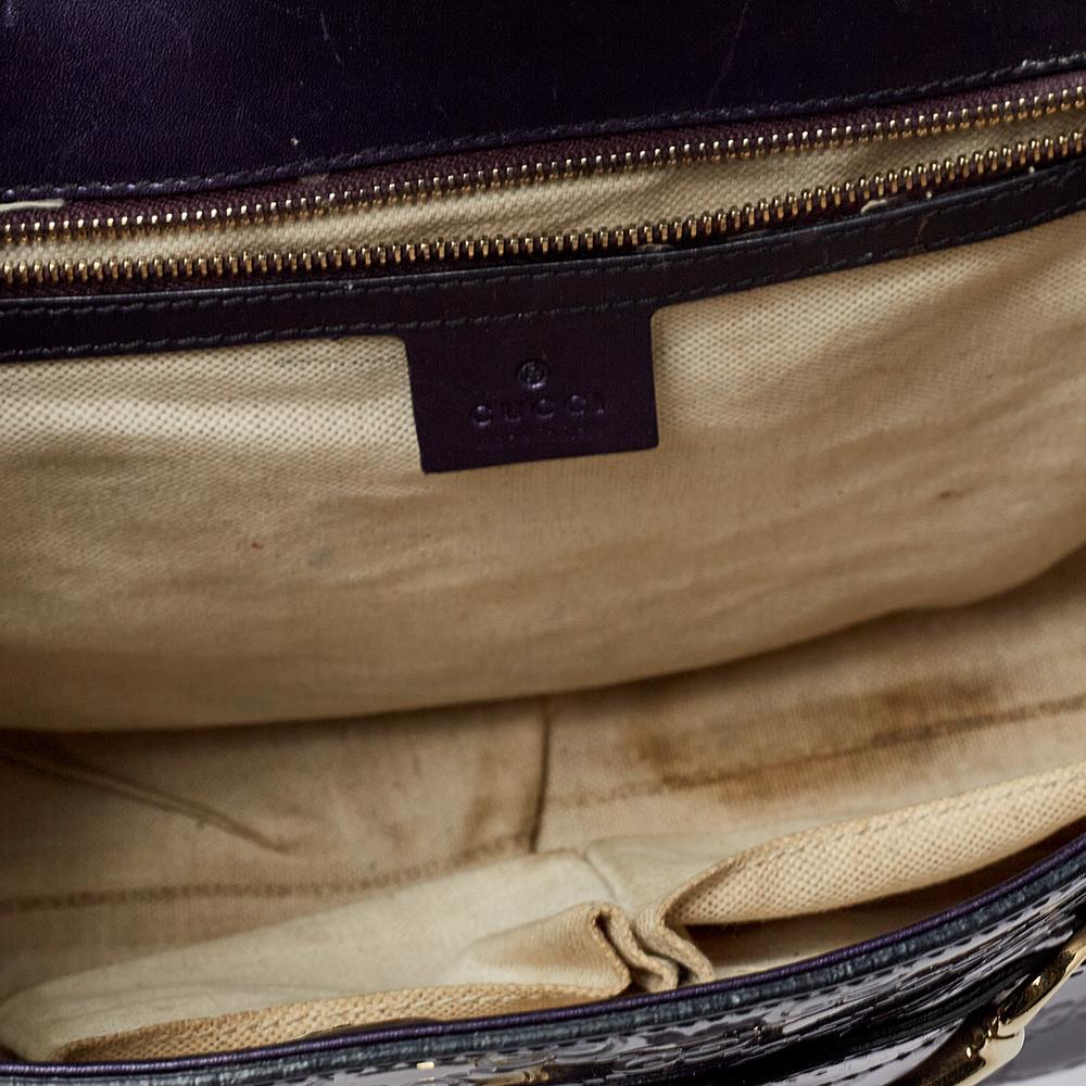 Gucci Purple Guccissima Patent Leather Large Emily Chain Shoulder Bag 1