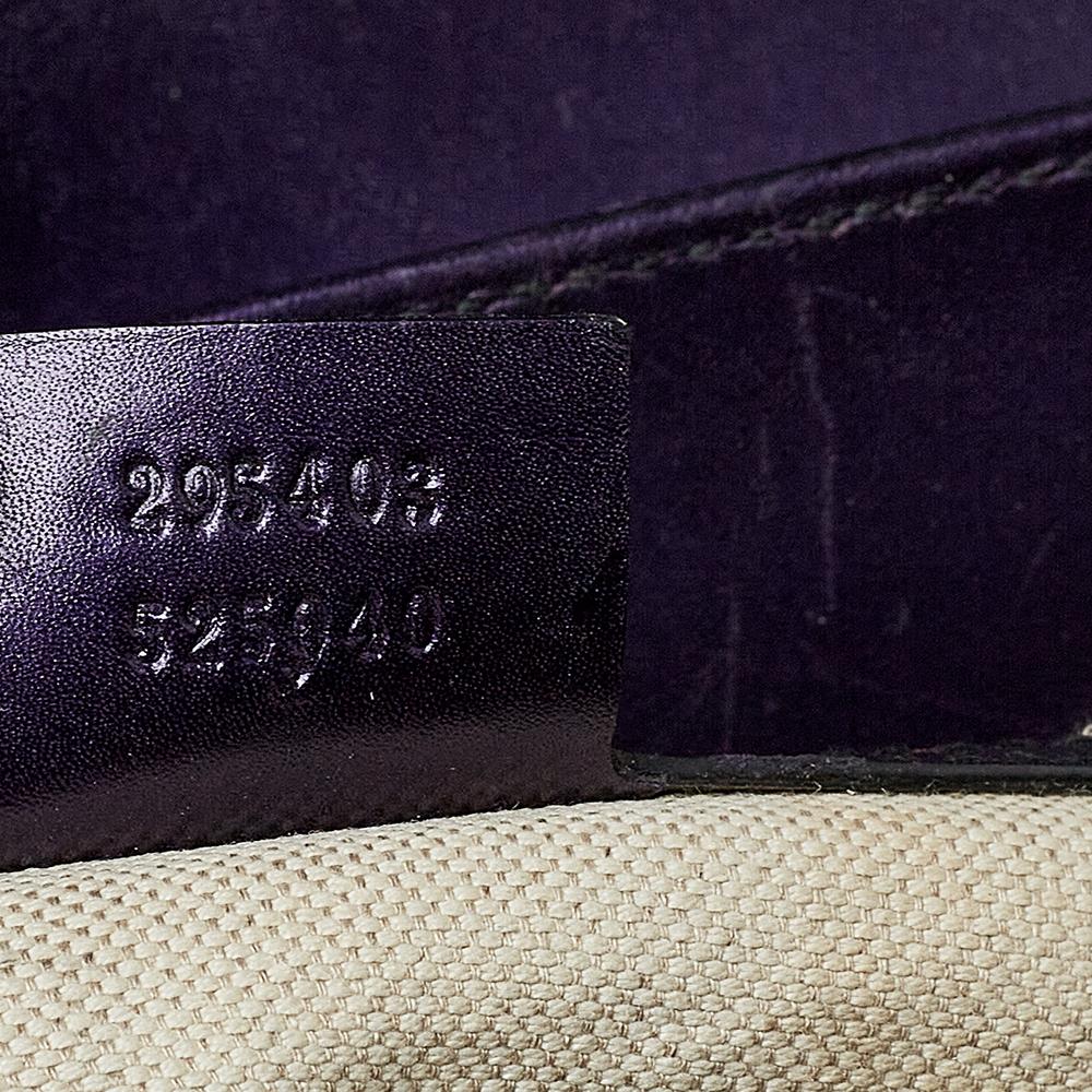 Gucci Purple Guccissima Patent Leather Large Emily Chain Shoulder Bag 3