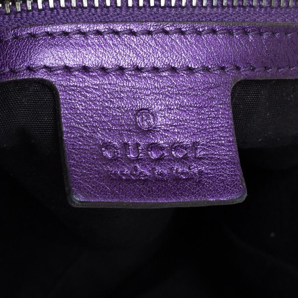 Gucci Purple Leather Galaxy Hobo 3