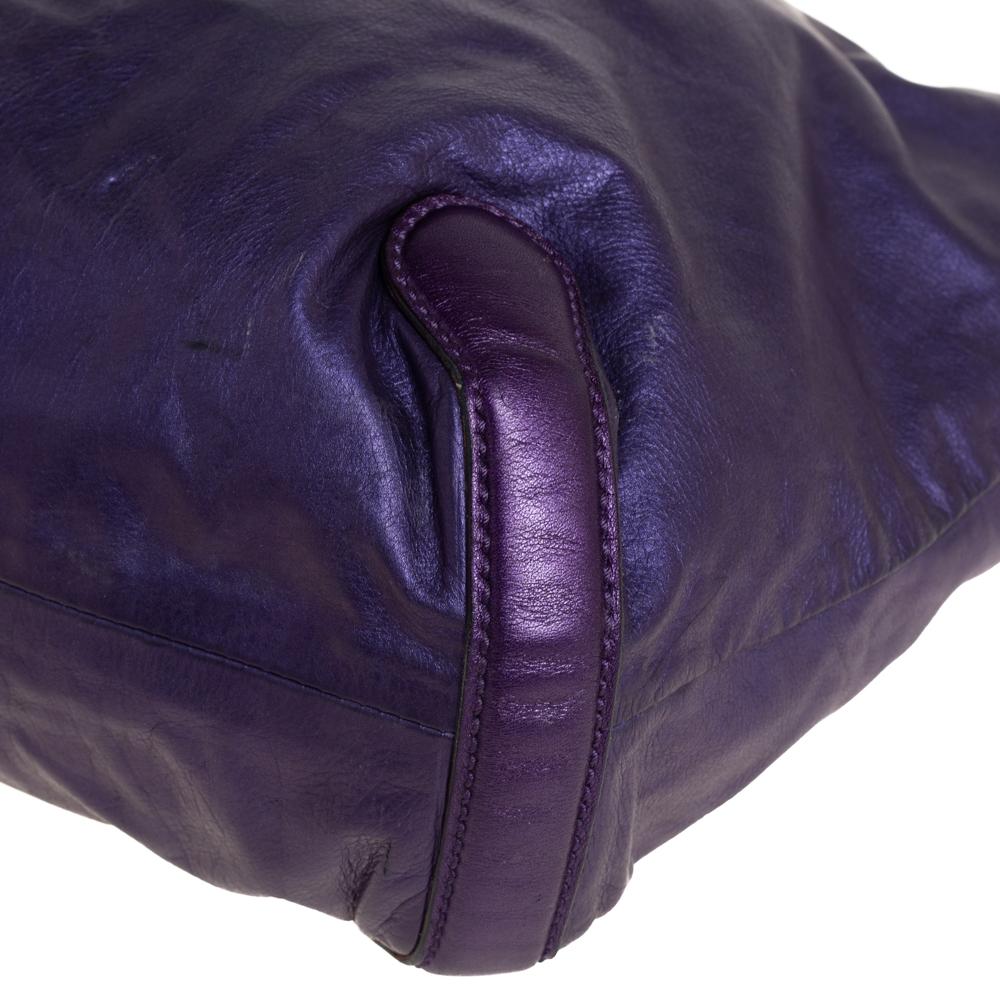 Women's Gucci Purple Leather Galaxy Hobo
