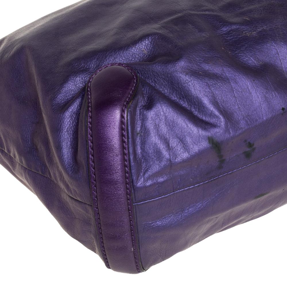Gucci Purple Leather Galaxy Hobo 1