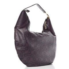 Gucci Purple Leather Horsebit Embossed Glam Hobo 10G10105