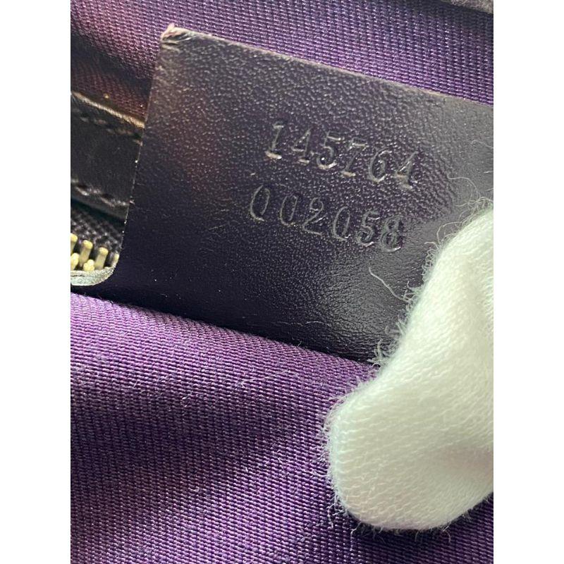 Gray Gucci Purple Leather Horsebit Embossed Glam Hobo 10G10105 