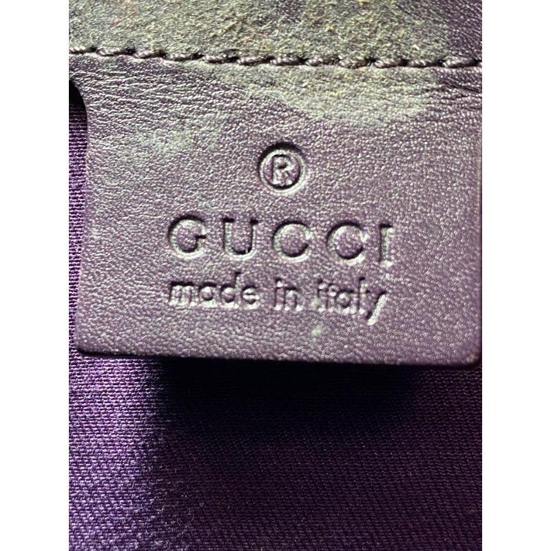 Women's Gucci Purple Leather Horsebit Embossed Glam Hobo 10G10105 