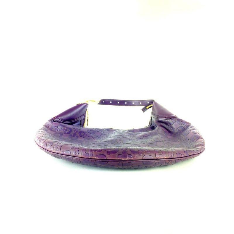 Gucci Purple Leather Horsebit Embossed Glam Hobo 10G10105  4