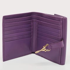Gucci Purple Leather Jackie 1961 French Wallet