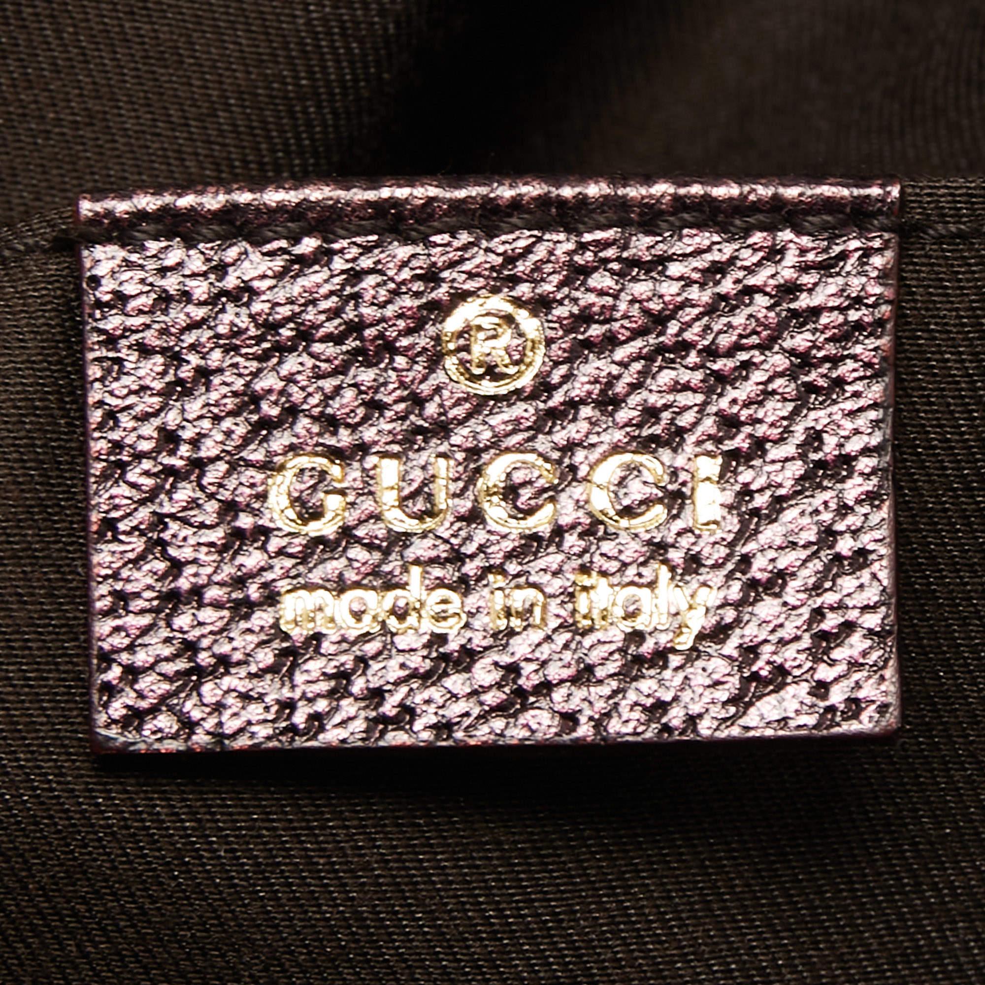 Gucci Purple Leather Limited Edition Tom Ford Dragon Shoulder Bag 8
