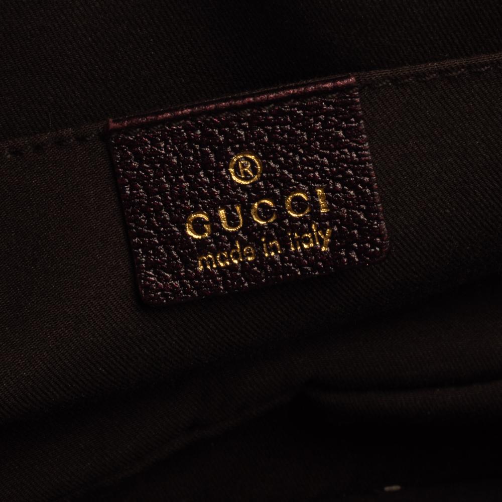 Gucci Purple Leather Limited Edition Tom Ford Dragon Shoulder Bag In Good Condition In Dubai, Al Qouz 2