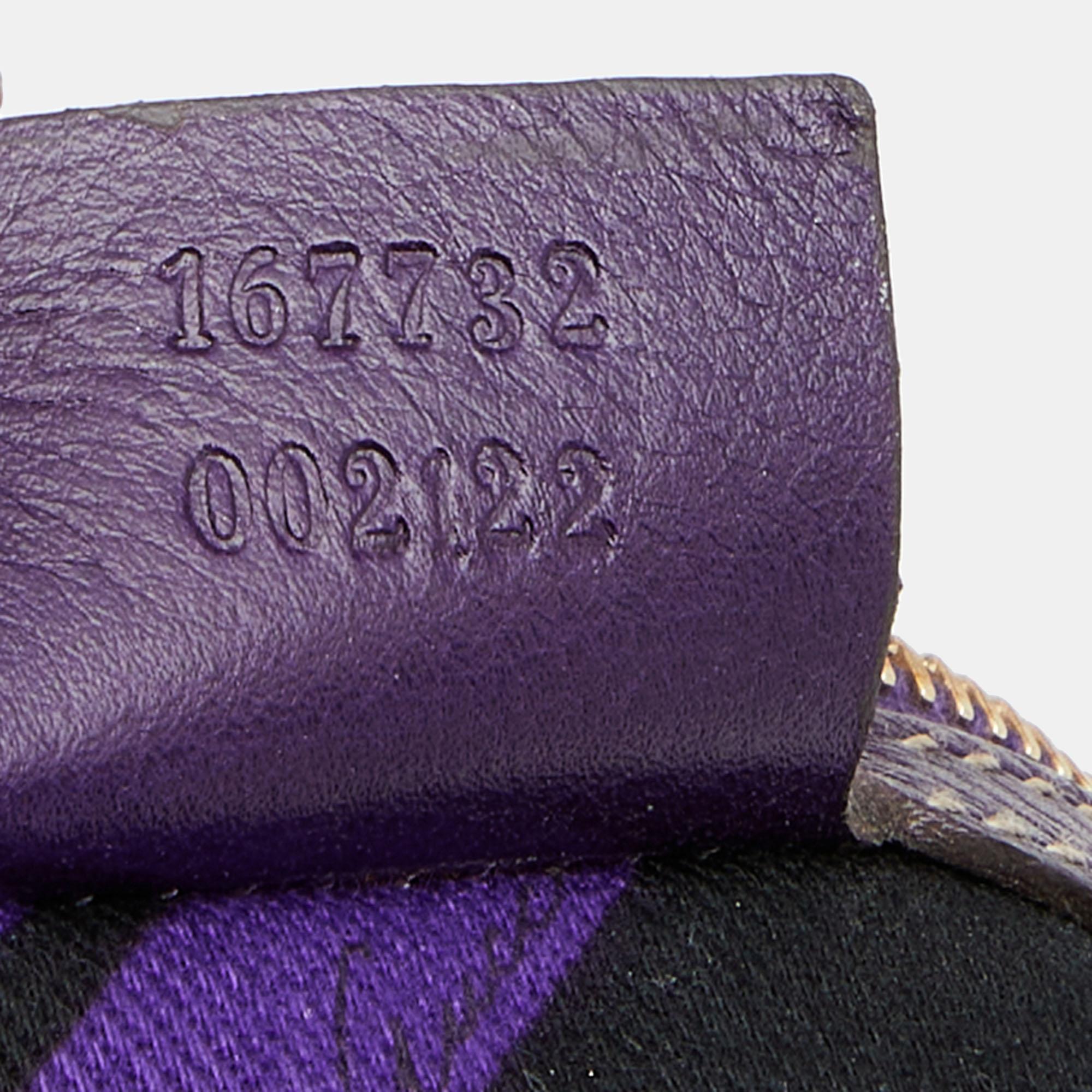 Gucci Purple Leather Medium Britt Shoulder Bag 2