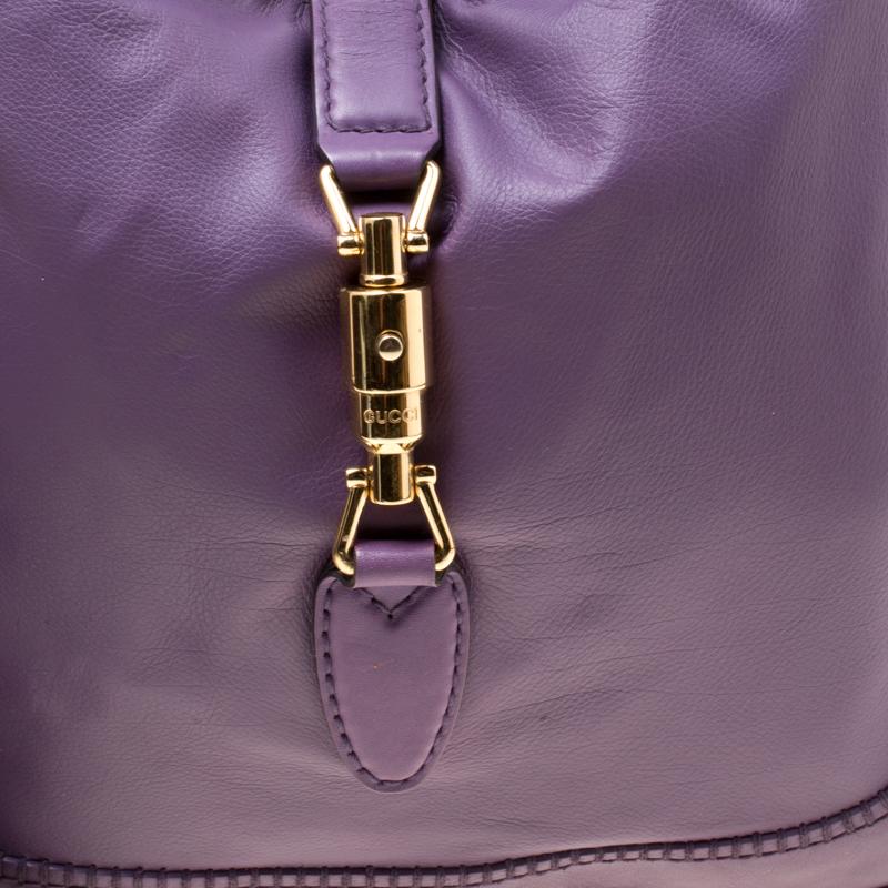 Gucci Purple Leather Medium New Jackie Shoulder Bag 4