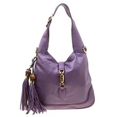 Gucci Purple Leather Medium New Jackie Shoulder Bag