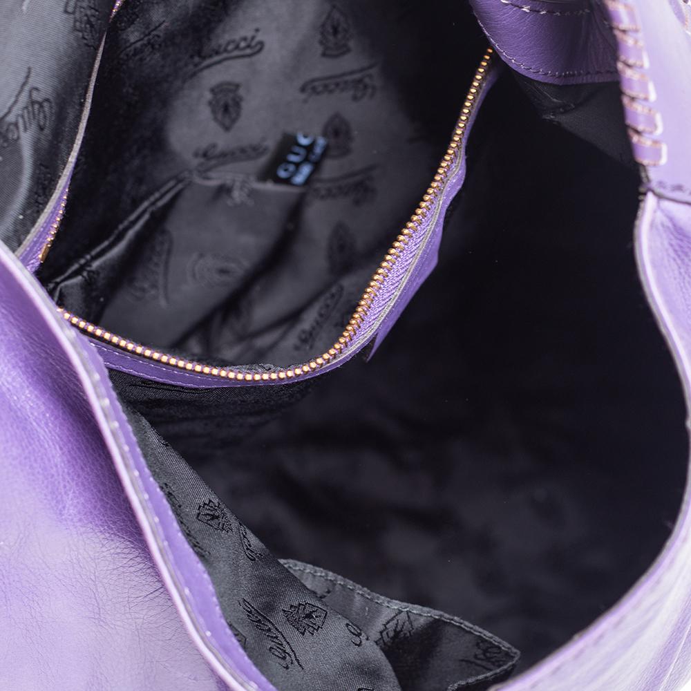 Gucci Purple Leather New Jackie Hobo 1