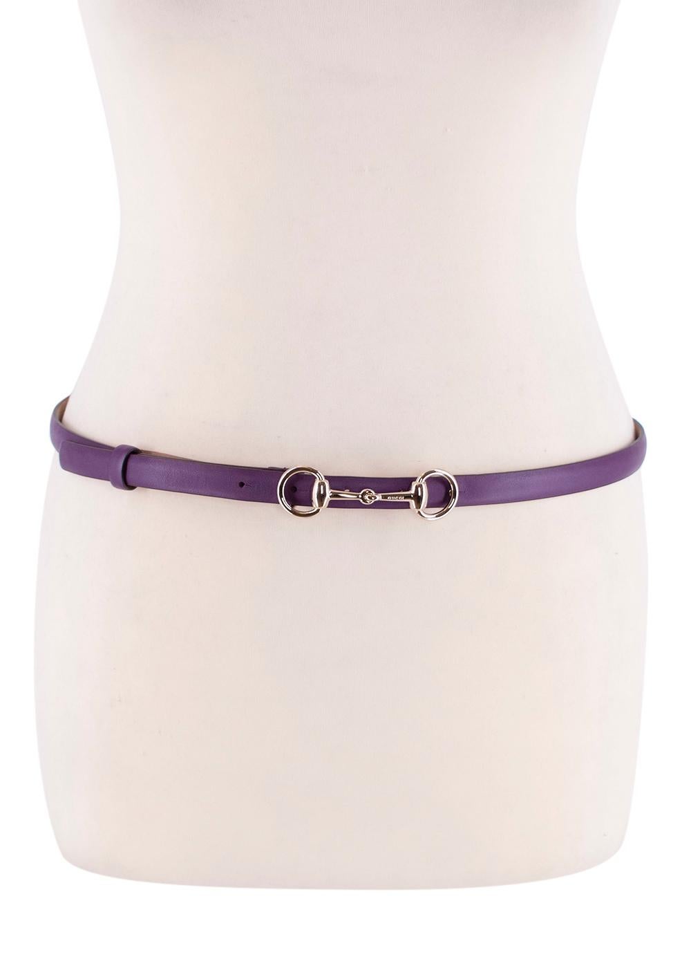 purple gucci belt