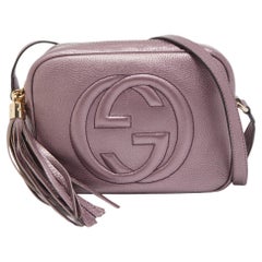 Gucci Purple Leather Small Soho Disco Crossbody Bag