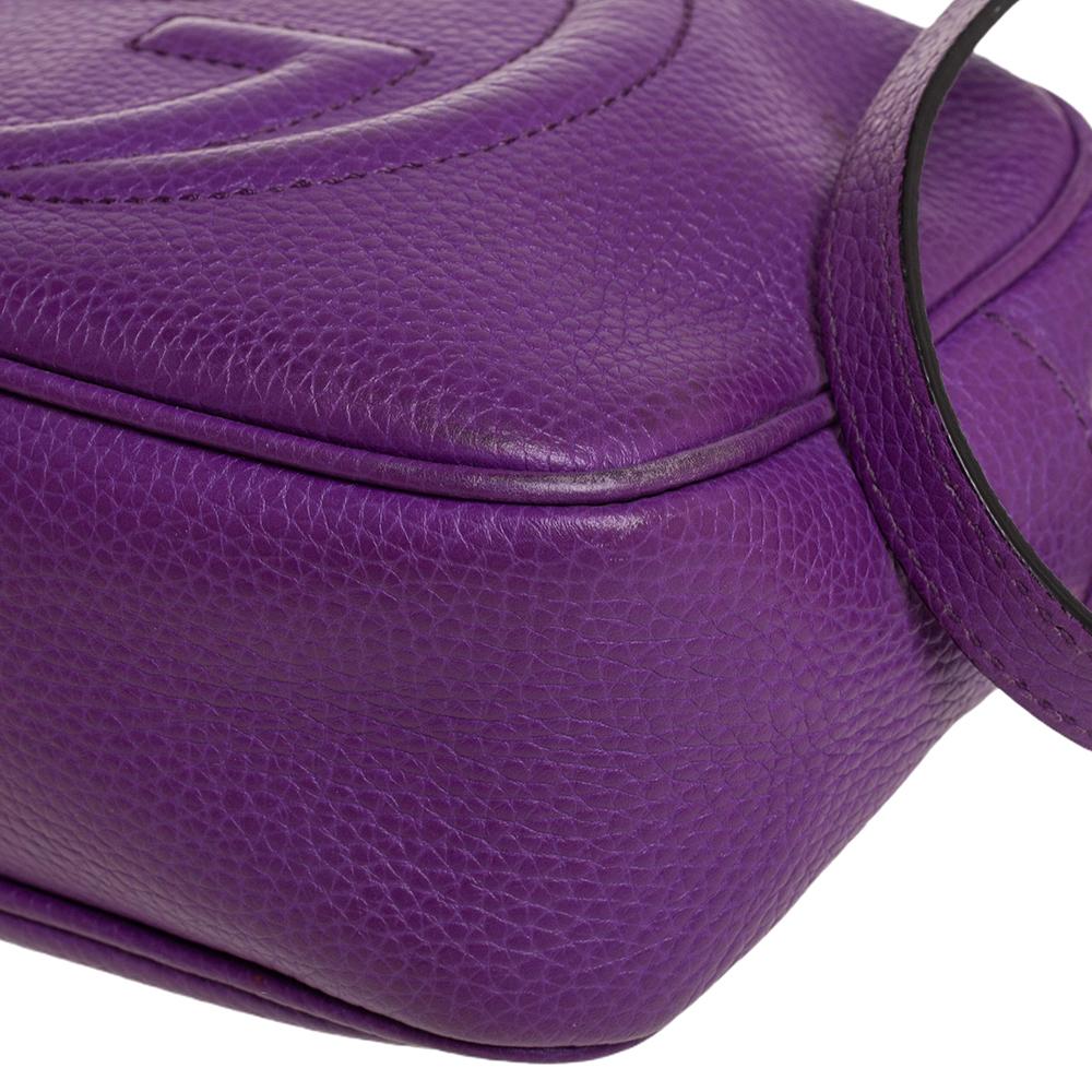 Women's Gucci Purple Leather Soho Disco Crossbody Bag