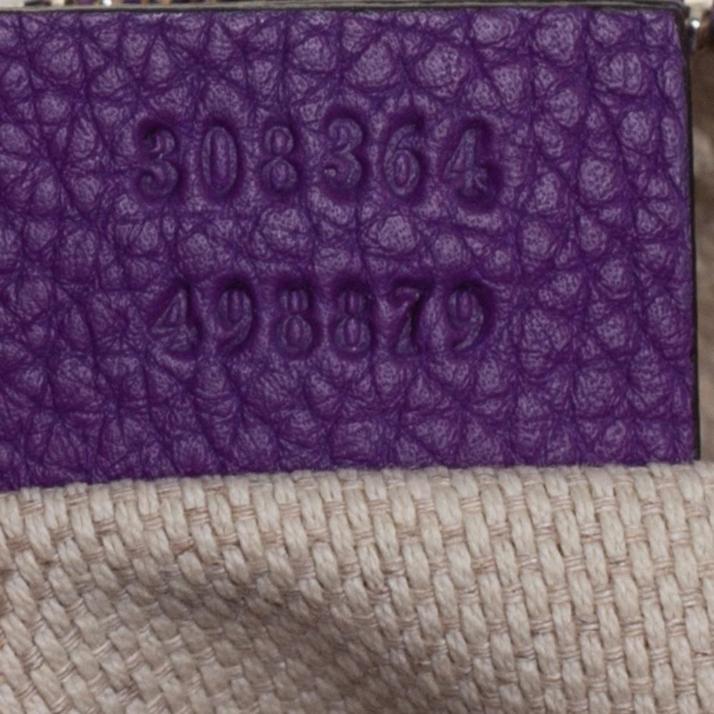 Gucci Purple Leather Soho Disco Crossbody Bag 2