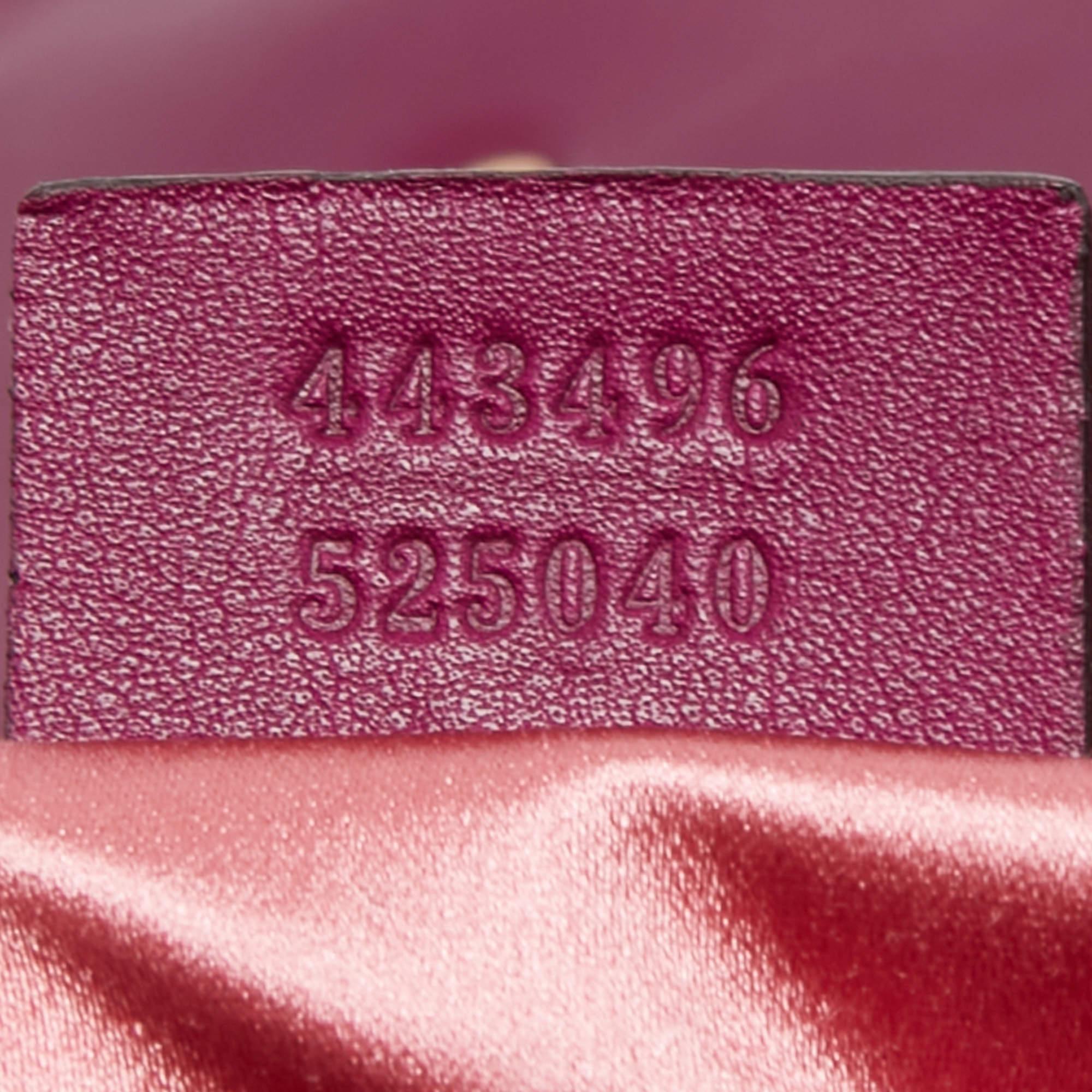Gucci Purple Love Embroidered Matelassé Velvet Medium GG Marmont Shoulder Bag 5