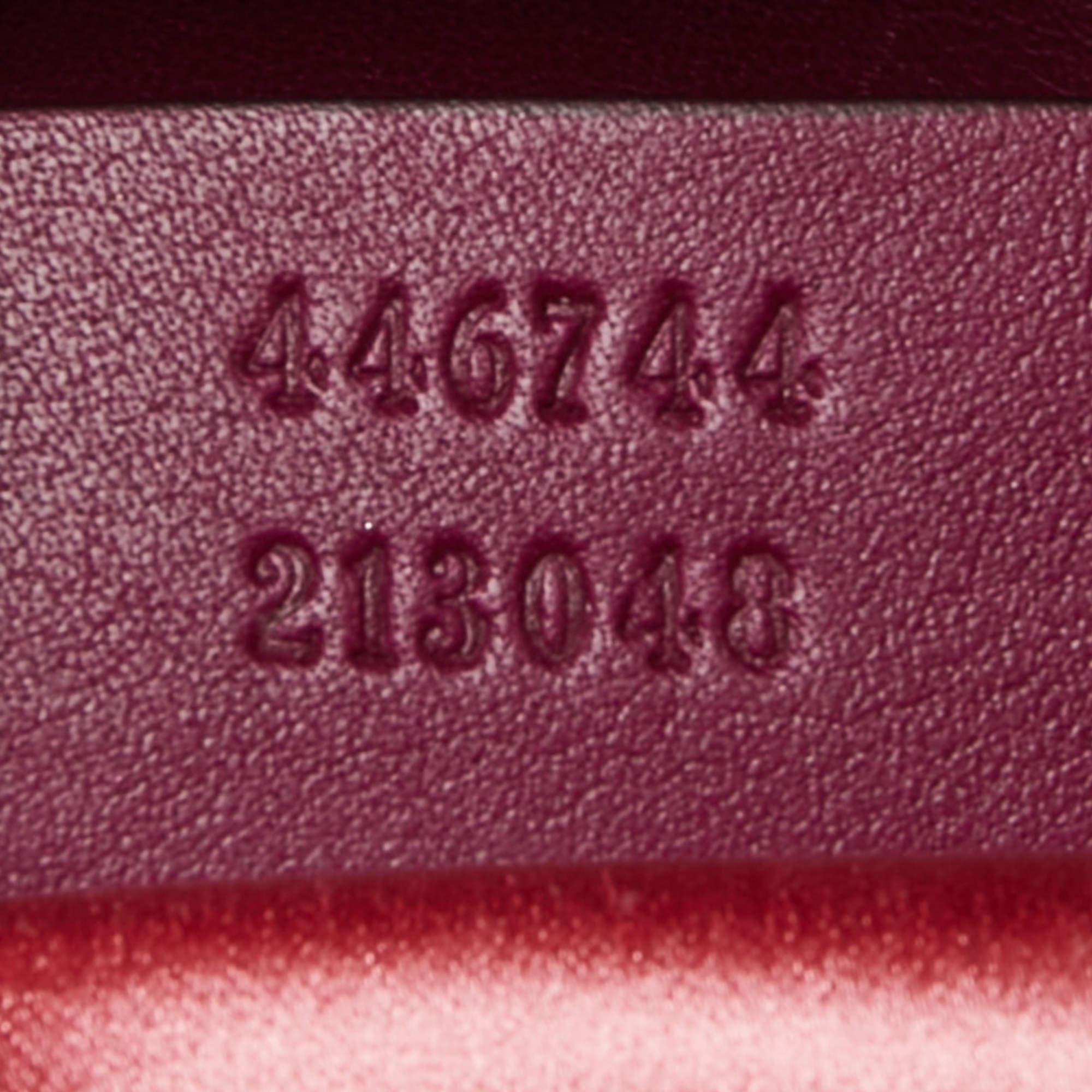 Gucci Purple Matelassé Velvet Small GG Marmont Shoulder Bag 9