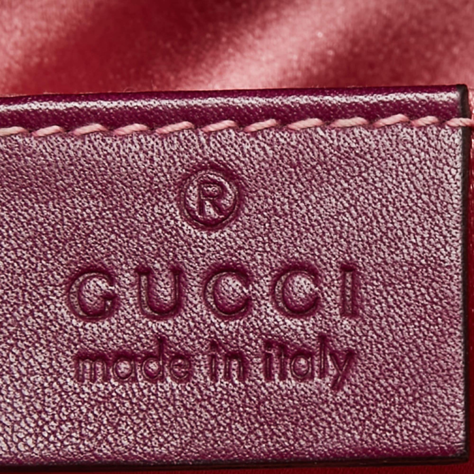 Gucci Purple Matelassé Velvet Small GG Marmont Shoulder Bag 3