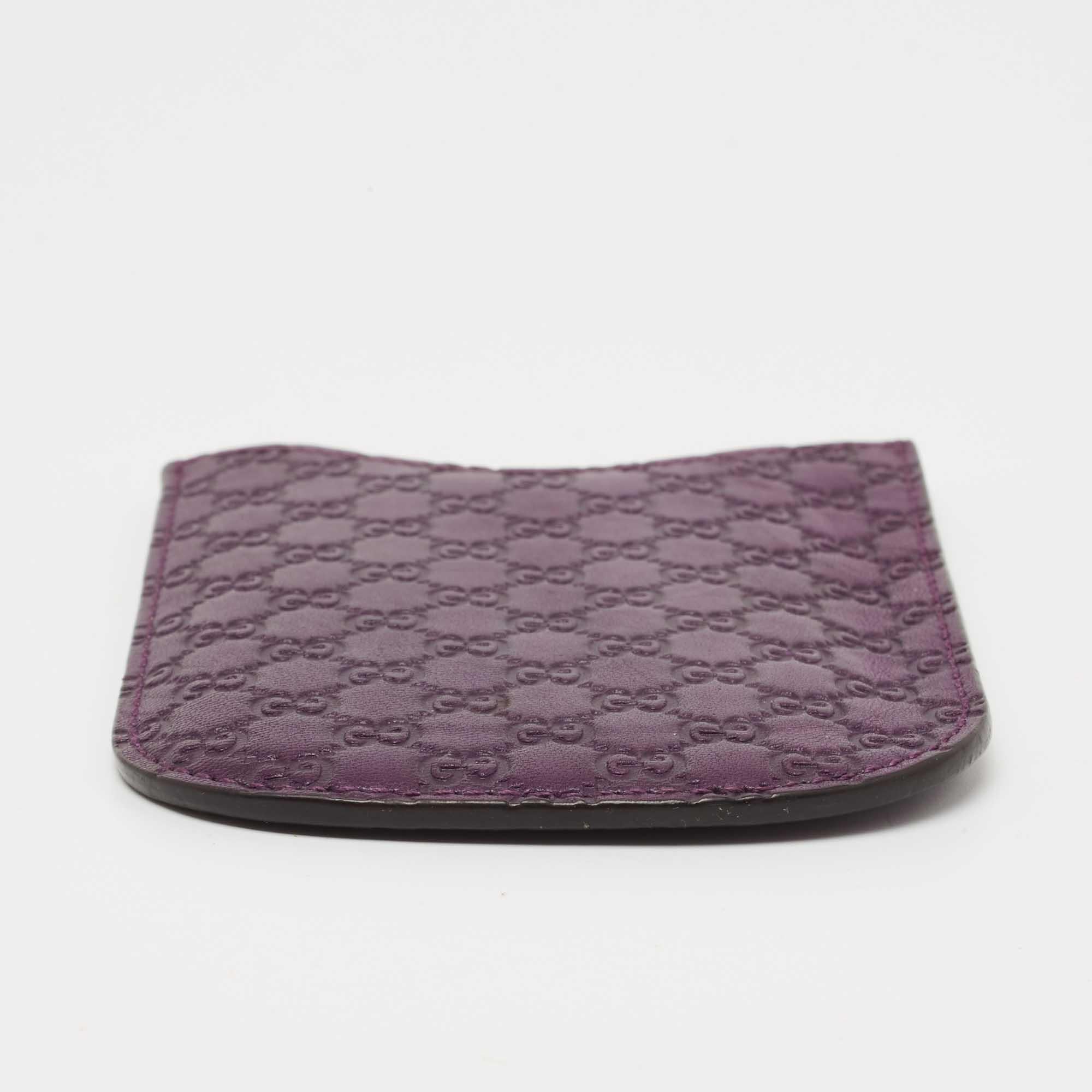 Women's Gucci Purple Microguccissima Leather Blackberry Phone Case