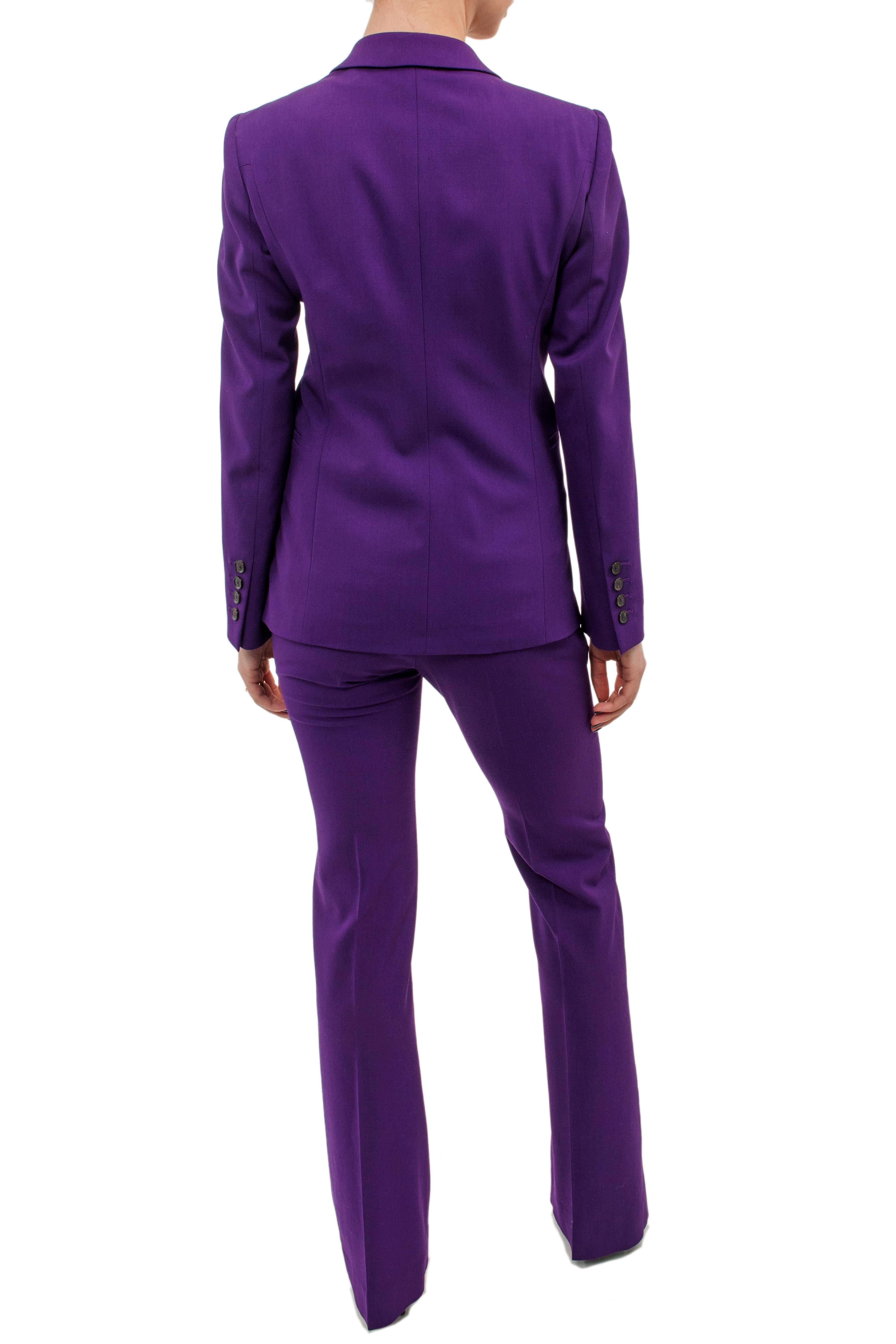 gucci purple suit