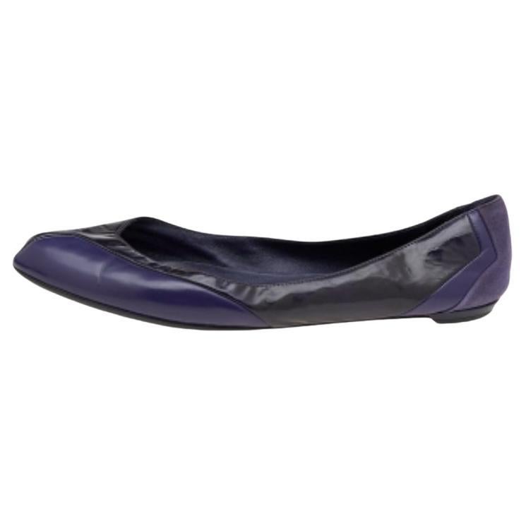 Bailarinas de charol y ante morado Gucci talla 38