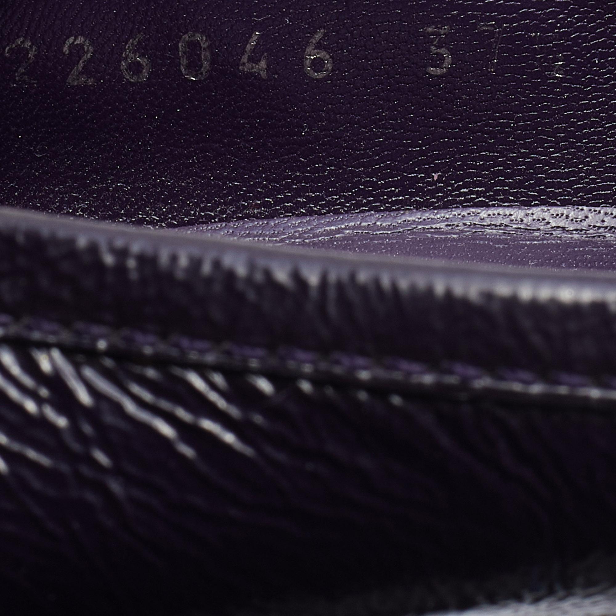 Gucci Purple Patent Leather Horsebit Platform Loafer Pumps Size 37.5 In Good Condition In Dubai, Al Qouz 2
