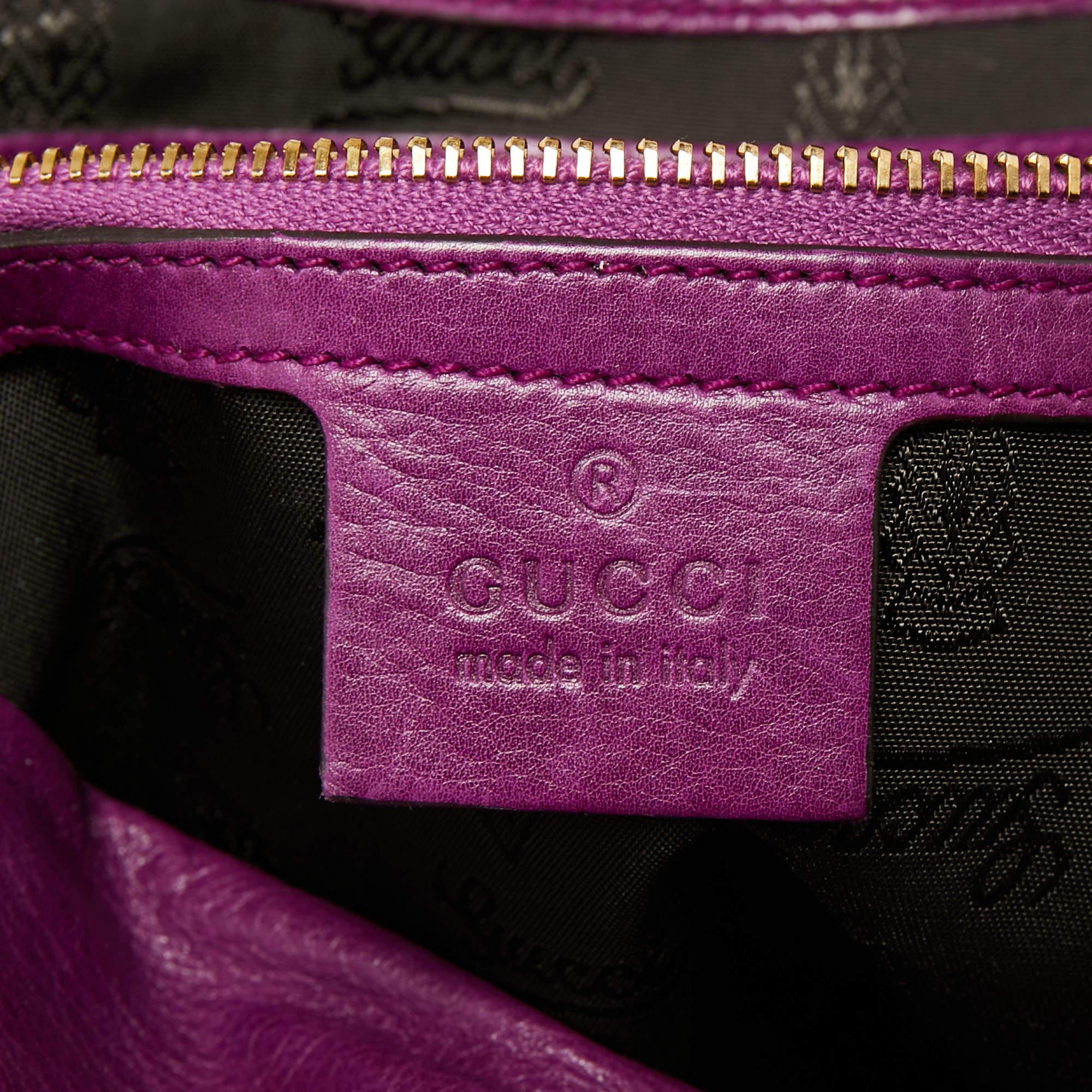 Gucci Purple Patent Leather Hysteria Hobo 3