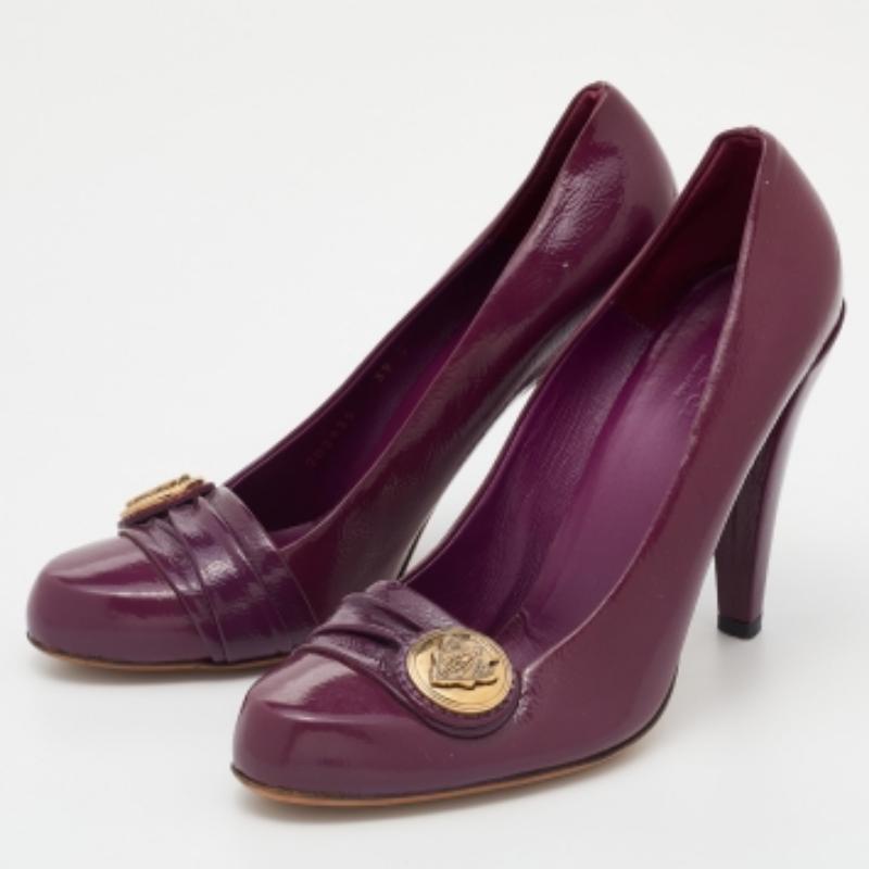 De las mujeres Bombas Gucci Hysteria de charol morado talla 39 en venta