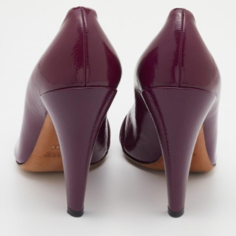Bombas Gucci Hysteria de charol morado talla 39 en venta 4