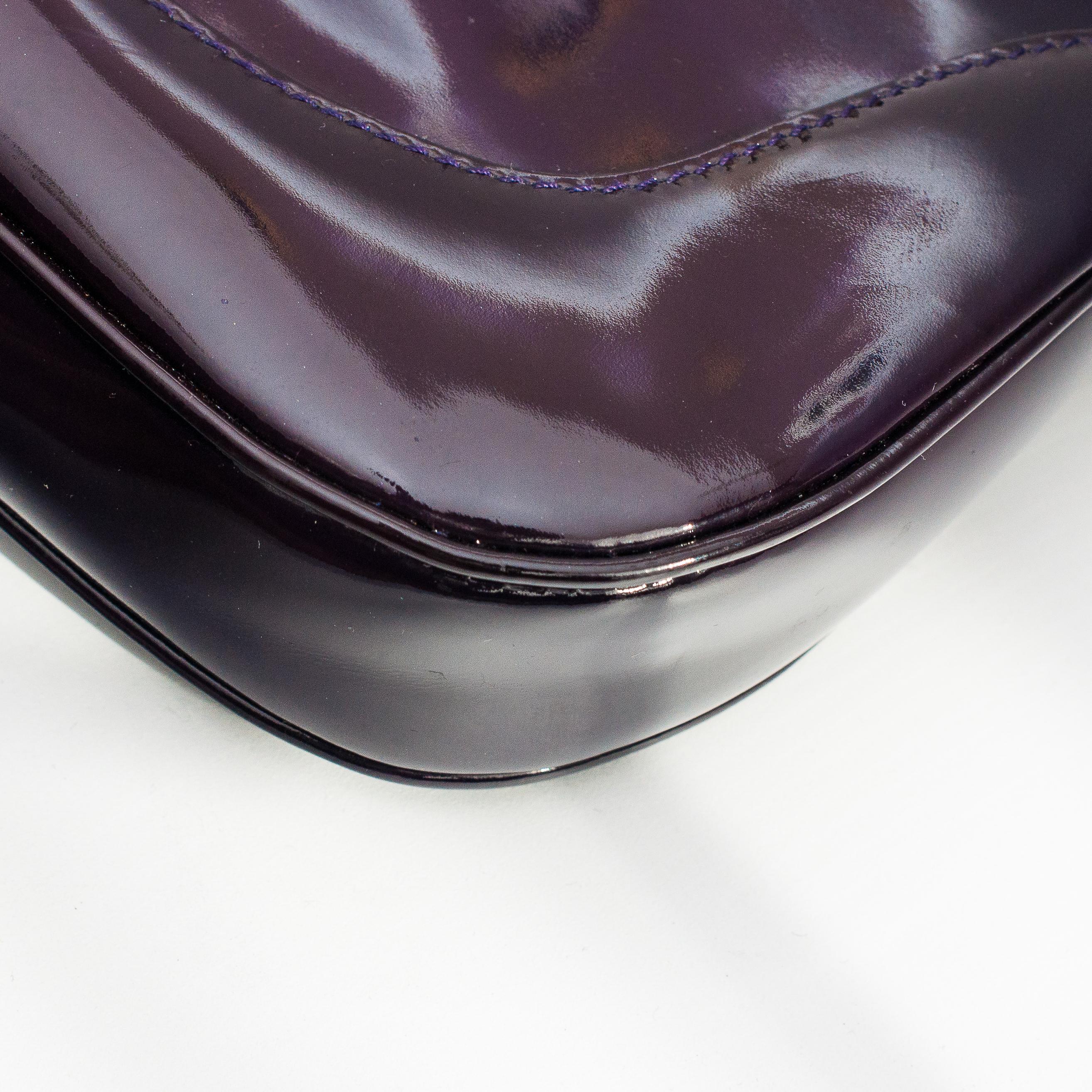 Gucci Purple Patent Leather Jackie Shoulder Bag 7