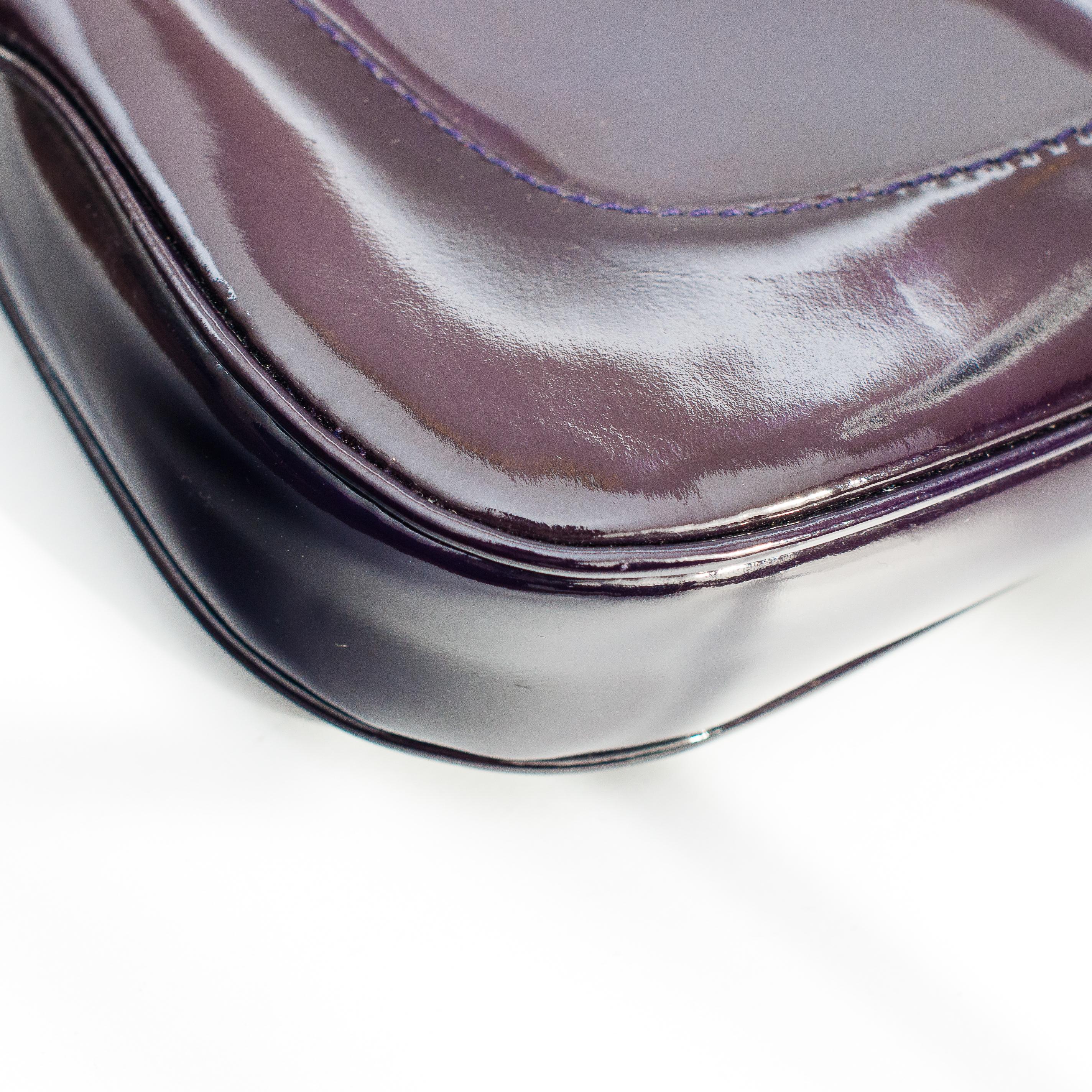 Gucci Purple Patent Leather Jackie Shoulder Bag 4