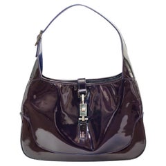 Gucci Purple Patent Leather Jackie Shoulder Bag 