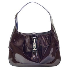 Gucci Purple Patent Leather Jackie Shoulder Bag