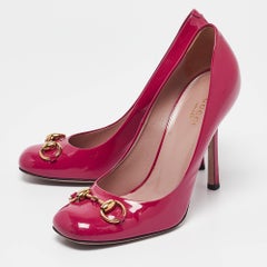 Gucci Purple Patent Leather Jolene Pumps Size 37