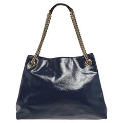 Gucci Purple Patent Leather Medium Soho Tote