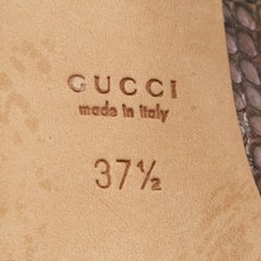 Gucci Purple Python Sofia Slingback Pumps Size 37.5