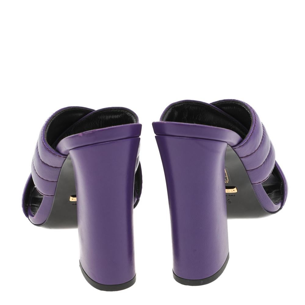 purple gucci sandals