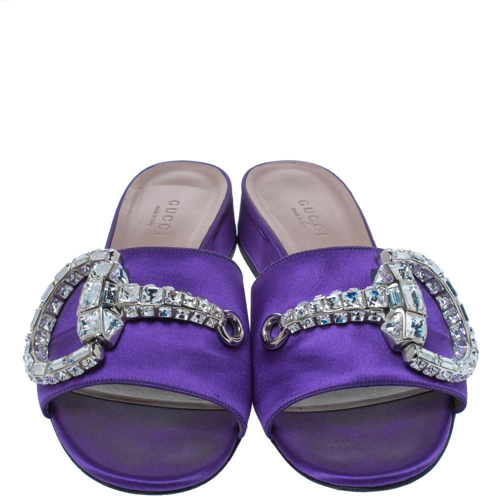 purple gucci sandals