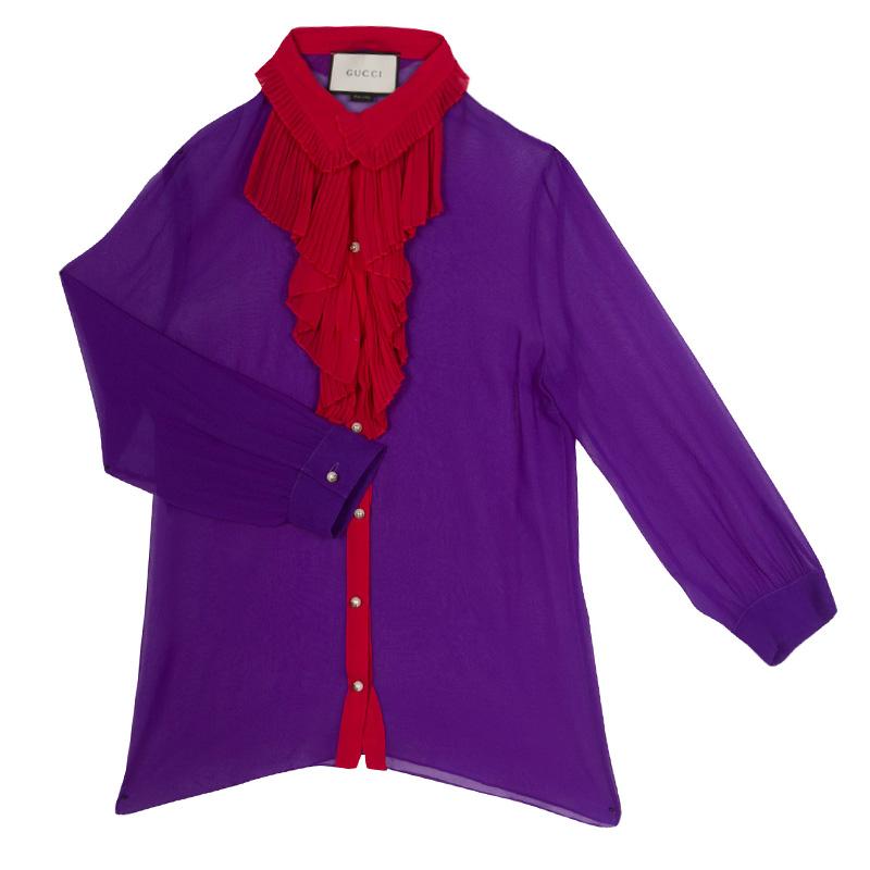 chiffon purple blouse