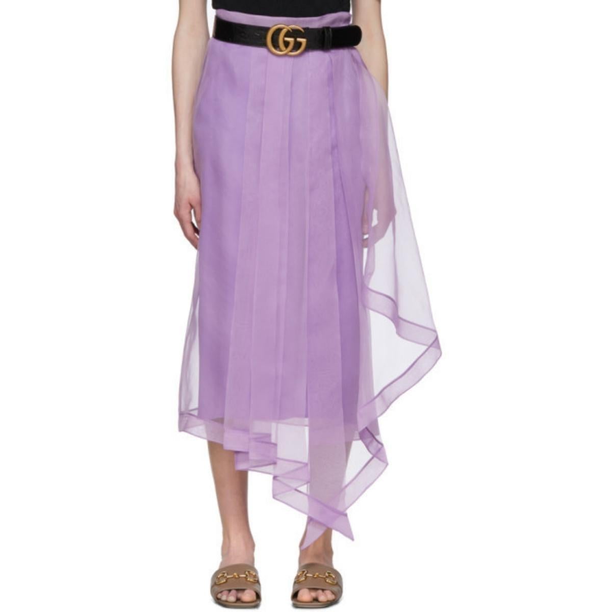 gucci purple skirt