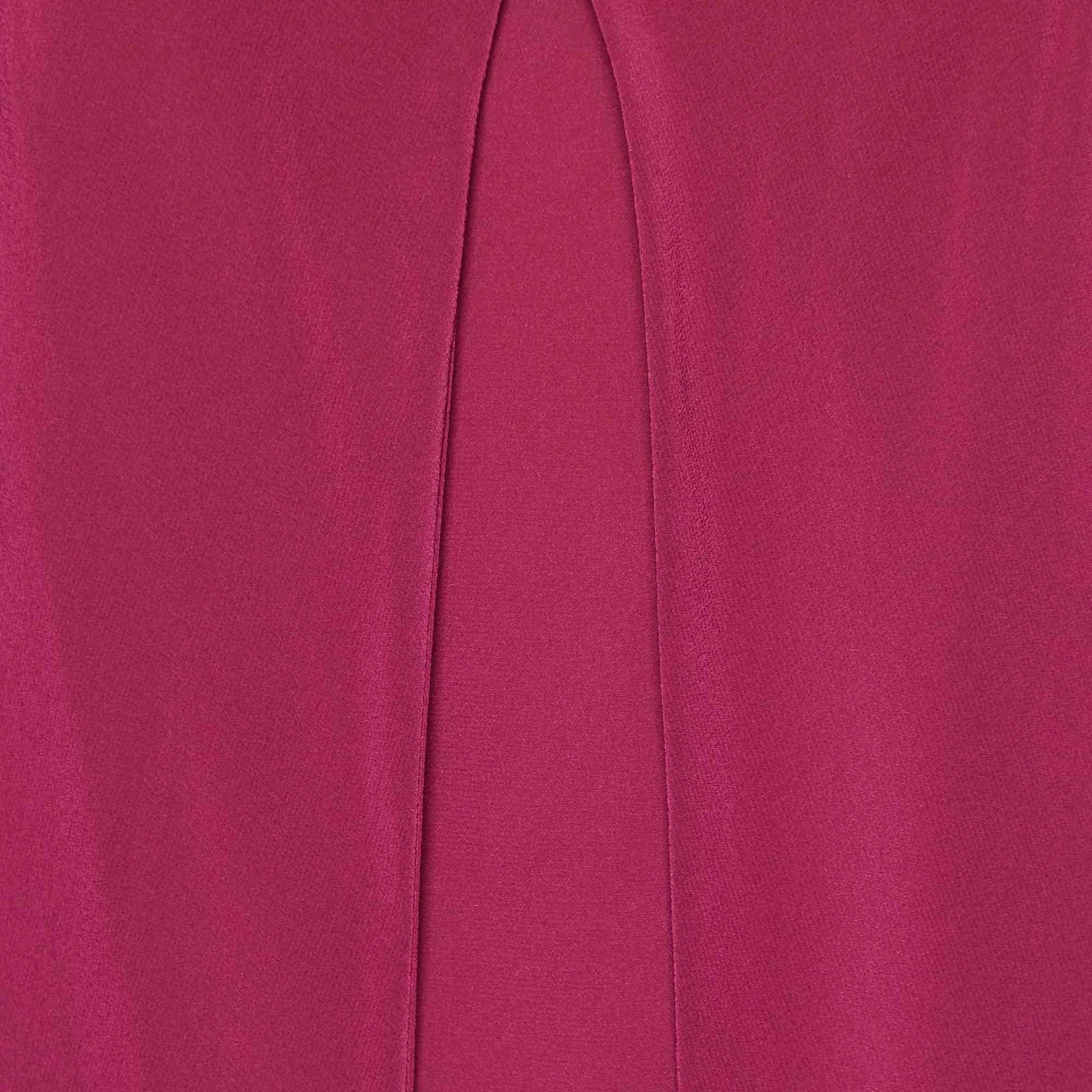 Gucci Purple Silk Sleeveless Blouse S In New Condition In Dubai, Al Qouz 2