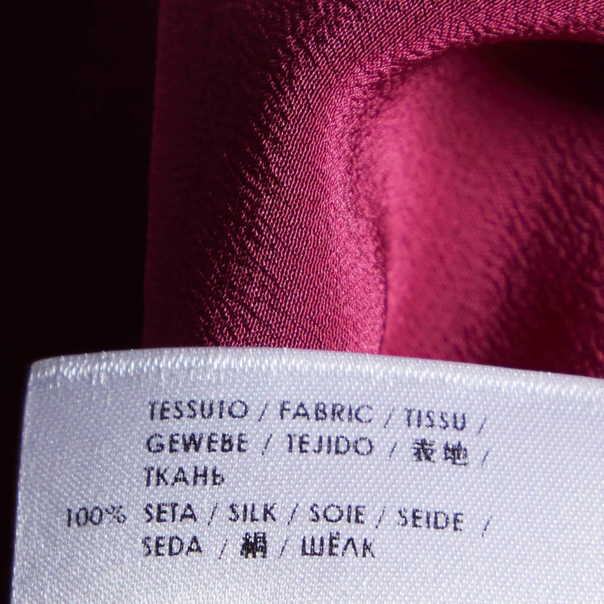 Gucci Purple Silk Sleeveless Blouse S 1