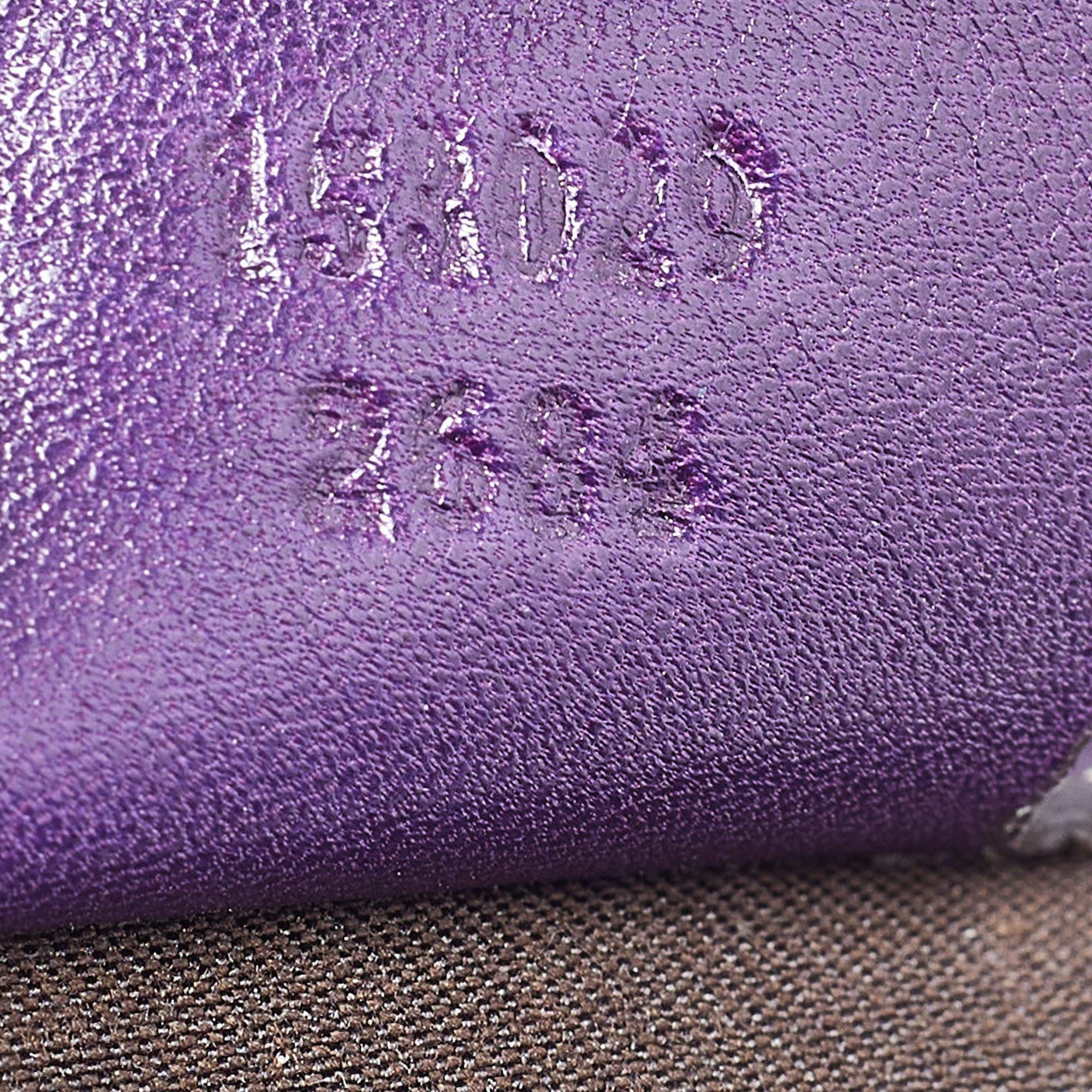 Gucci Purple Suede and Leather Studded Jackie O Bouvier Hobo 4