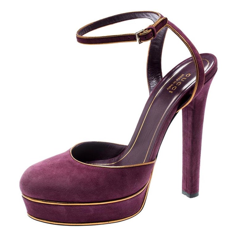 purple gucci sandals