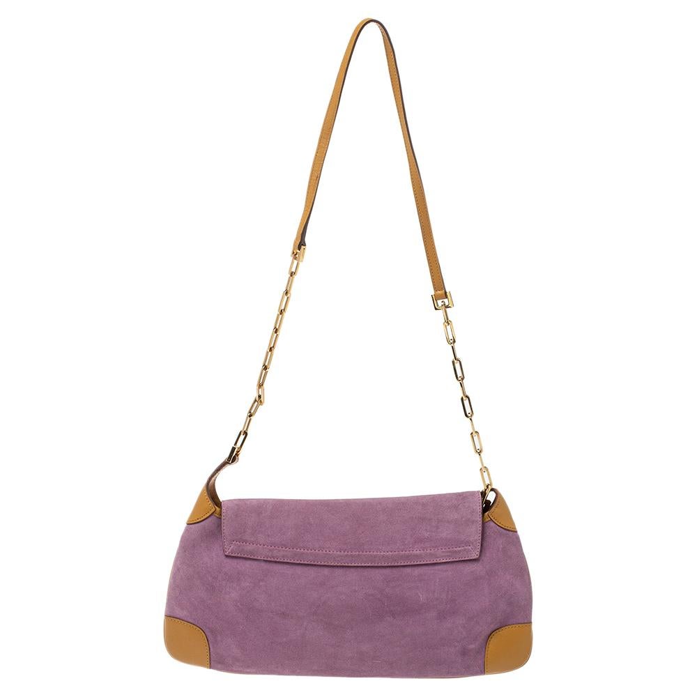 purple suede gucci bag