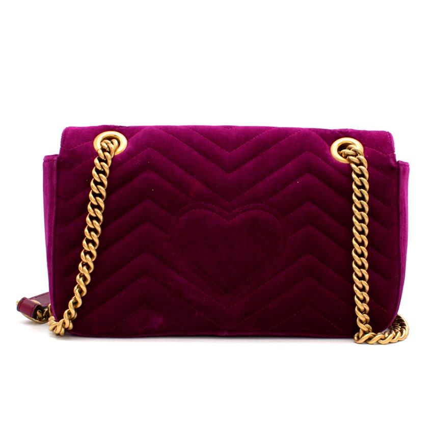 purple velvet gucci bag