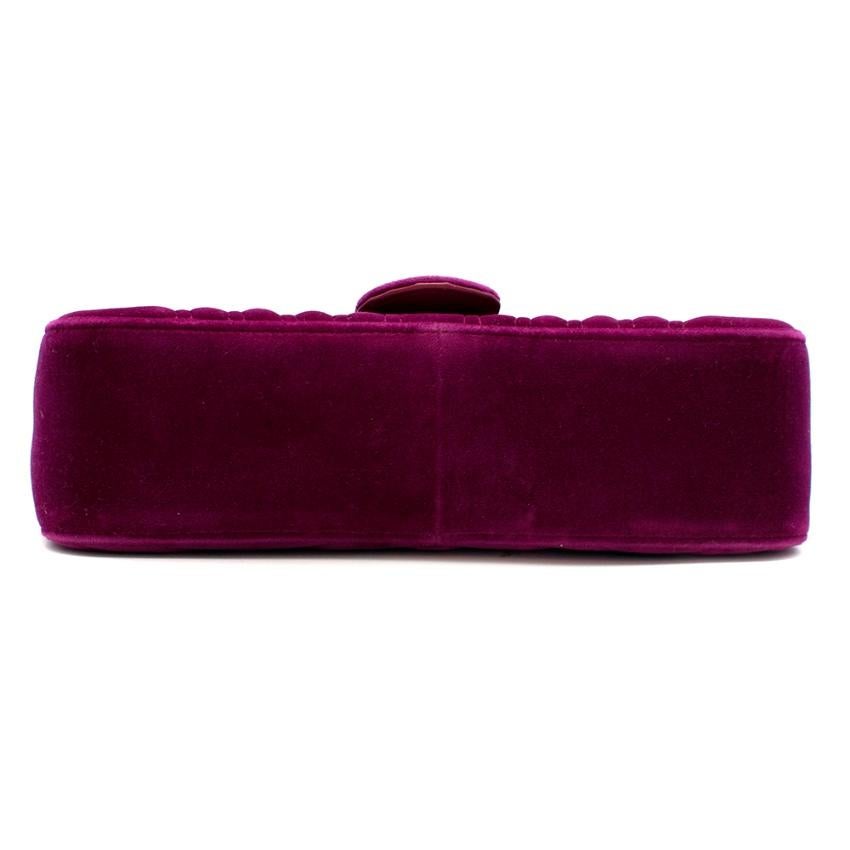 purple velvet gucci purse