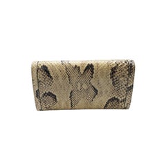 Gucci Python Diana Bamboo Clutch Wallet