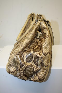 Gucci Python Leather D-Ring Tote